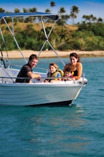 Hamilton Island family holidays - discover the Great Barrier Reef on a dingy 