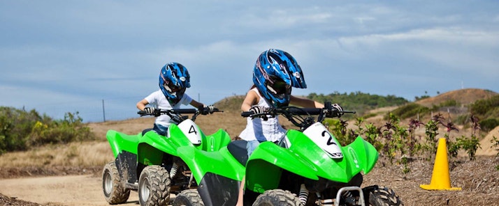 Kids will love the activities - quad biking - Hamilton Island family holiday