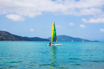 Hire a catamaran to explore the Great Barrier Reef - Hamilton Island holidays 