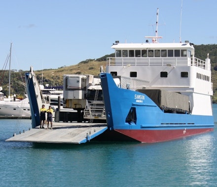 Barge Arriving at Hamilton Island