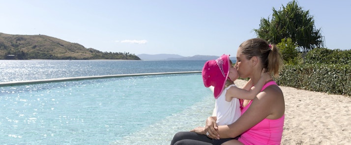 Lynette and her daughter enjoying Hamilton Island's family holiday packages