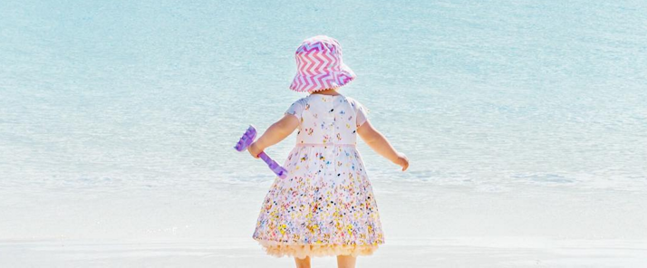 Shoplemonde daughter on Whitehaven beach