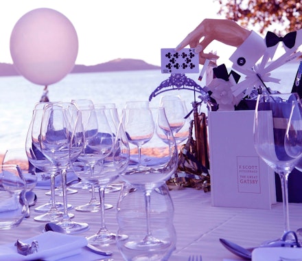 World Champagne Day celebration on Whitsunday Islands luxurious beach resorts
