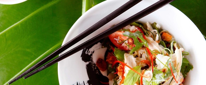 Chicken and Crab salad at Coca Chu restaurant - Hamilton Island holiday packages 