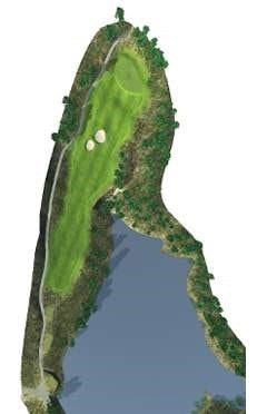 Golf Course Hole 10 Dent Island - Hamilton Island golf holidays 