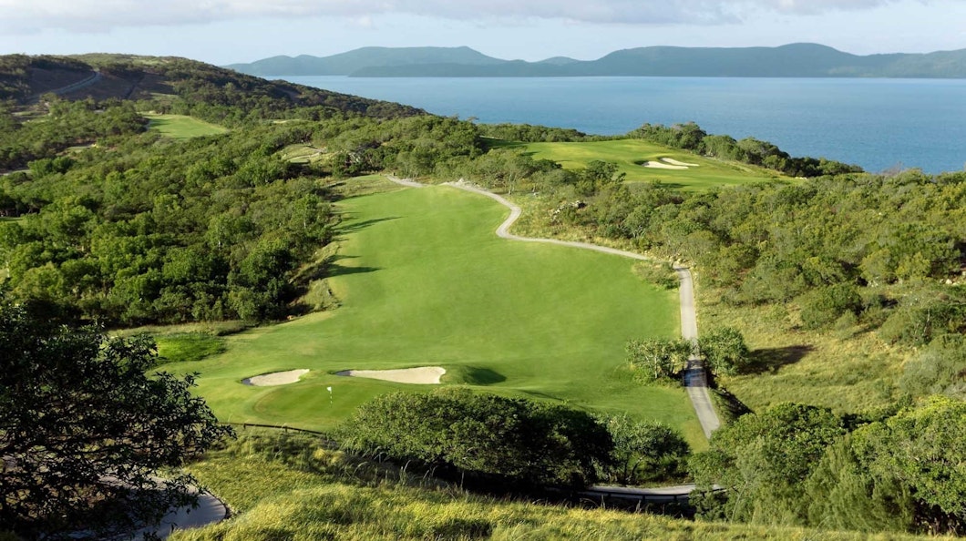 Golf Course Hole 3 Dent Island - Hamilton Island golf holidays 