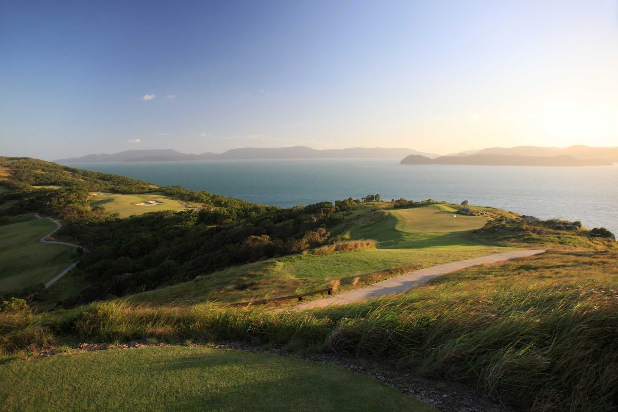 Watch the sunset over the Hamilton Island Golf Club  - Dent Island 