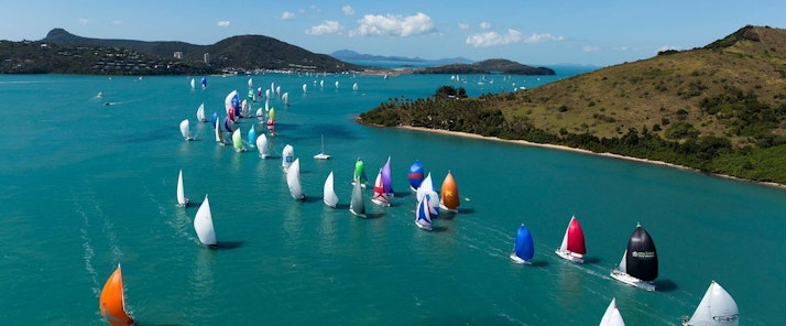 Fleet of yachts on the water - Audi Hamilton Island Race Week - Hamilton Island holidays 