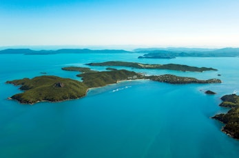 Get an amazing aerial view of Hamilton Island as you arrive - luxury holiday Hamilton Island 