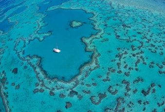 See the renowned Heart Reef in the Great Barrier Reef - holidays Hamilton Island
