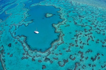 See the renowned Heart Reef in the Great Barrier Reef - holidays Hamilton Island 
