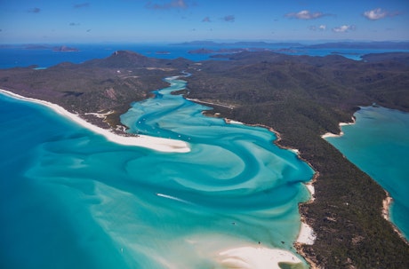 Hamilton Island luxury holidays - see Hill Inlet and the Great Barrier Reef by air 