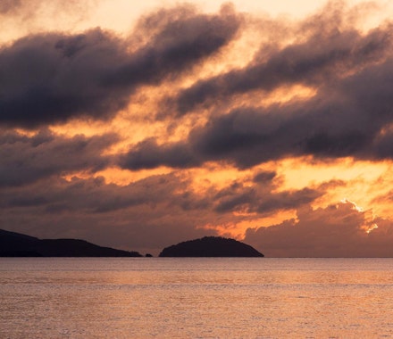 Hamilton Island luxury resort - see the beautiful sunset from anywhere on Hamilton Island 