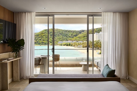 Balcony Room overlooking Catseye Bay at The Sundays -  A new boutique hotel for families on Hamilton Island in the heart of  Australia's Great Barrier Reef.